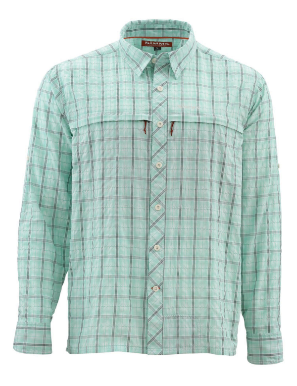 Simms Stone Cold Shirt Mint Plaid Simms Stone Cold Shirt Mint Plaid